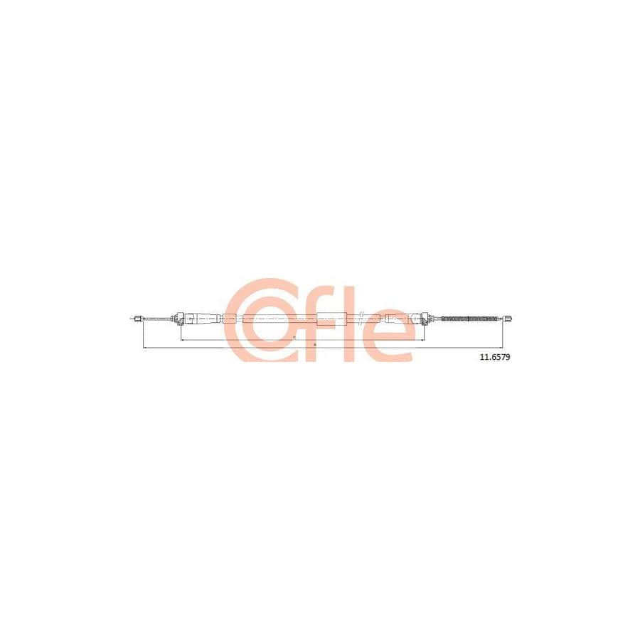 Cofle 92.11.6579 Hand Brake Cable for Renault Clio