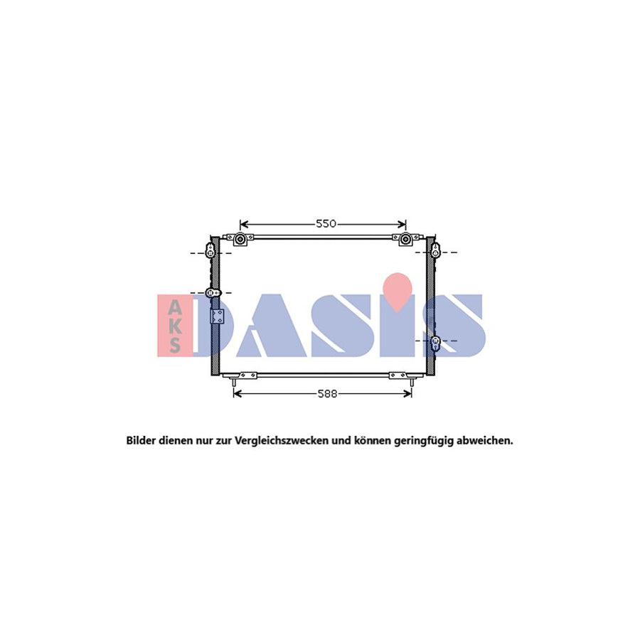 AKS Dasis 102014N Air Conditioning Condenser for Honda Legend