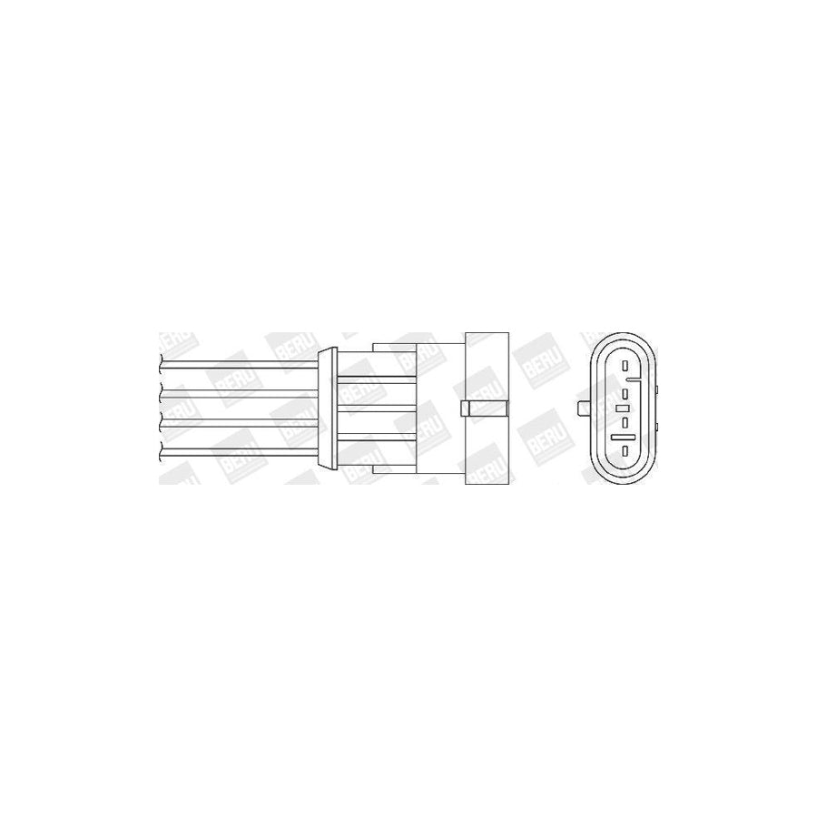 Beru Ozh136 Lambda Sensor for Fiat Brava