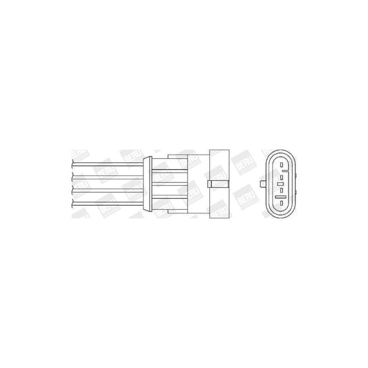 Beru Ozh136 Lambda Sensor for Fiat Brava