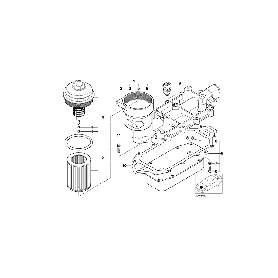 Genuine BMW 11422249250 E38 E65 Gasket Steel (Inc. 740d) | ML Performance US Car Parts