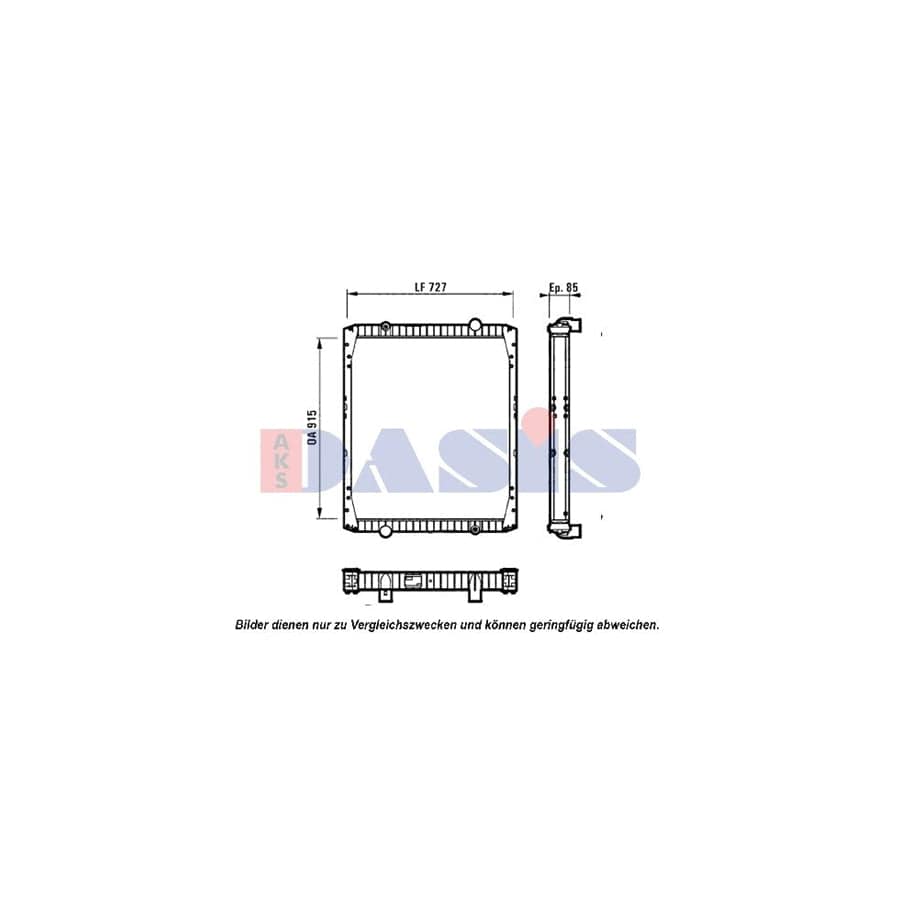 AKS Dasis 520570N Engine Radiator
