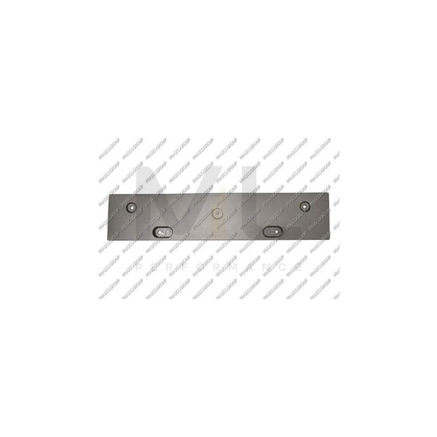 PRASCO RN7021539 Number plate holder for RENAULT Captur (J5_, H5_) Front, Black, frameless