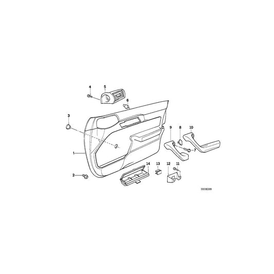 Genuine BMW 51418110489 E34 E32 Cover PERGAMENT (Inc. 540i, 525i & 750iLS) | ML Performance US Car Parts