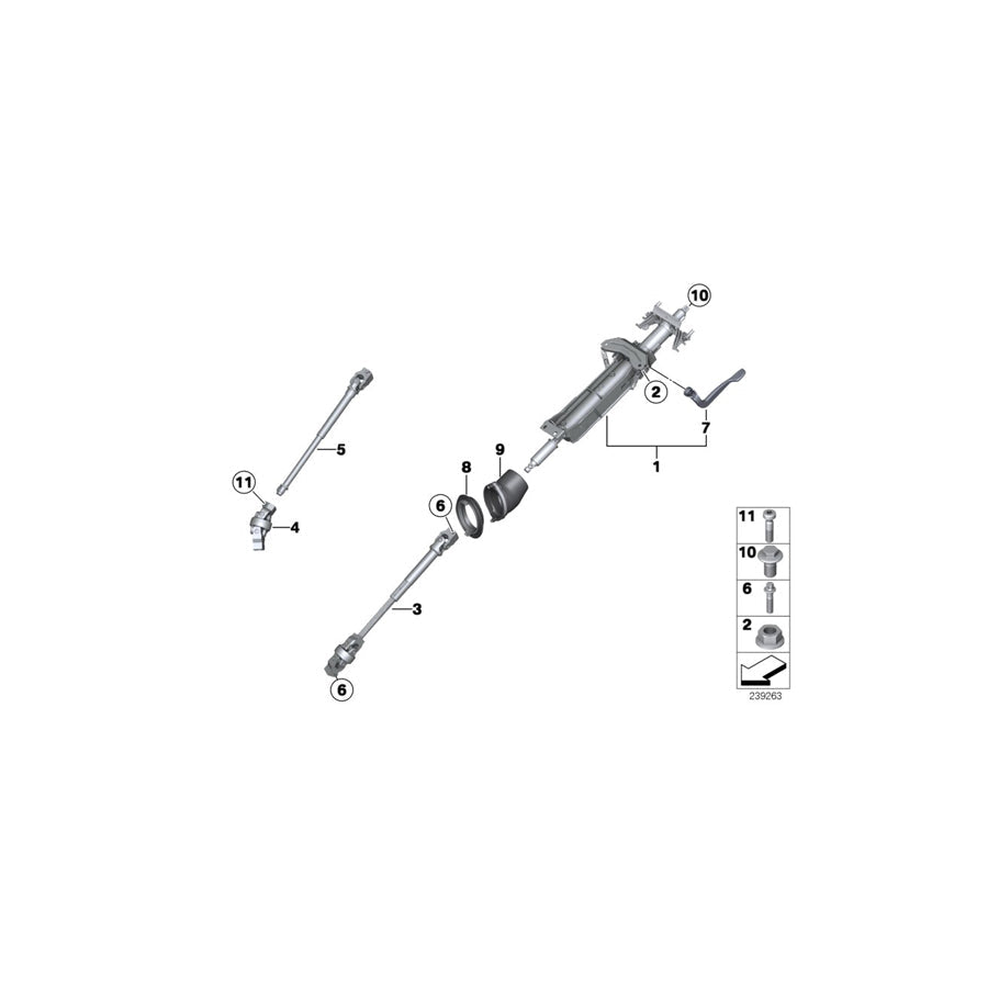 Genuine BMW 32306790366 F25 F26 Bracket, Sleeve (Inc. X3) | ML Performance US Car Parts