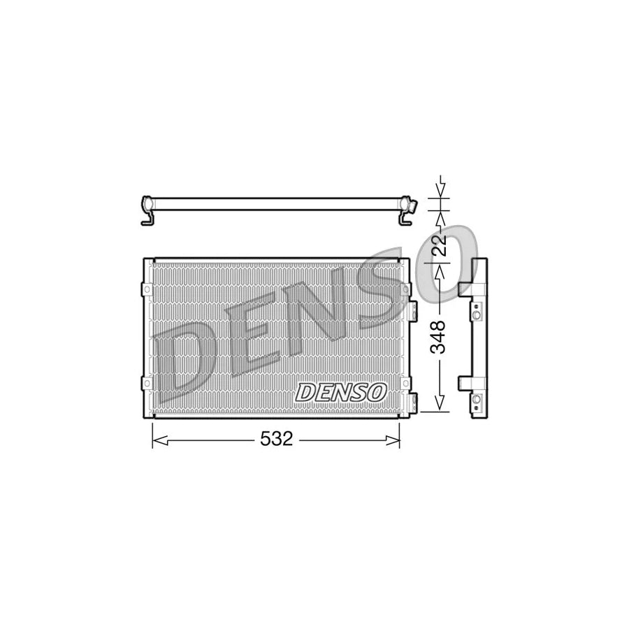 DENSO DCN06002 Air Conditioning Condenser for Chrysler Pt Cruiser