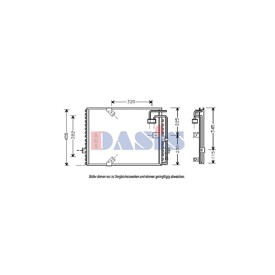 AKS Dasis 052260N Air Conditioning Condenser for BMW 8 (E31)
