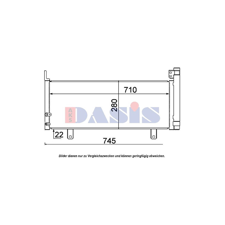 AKS Dasis 212078N Air Conditioning Condenser