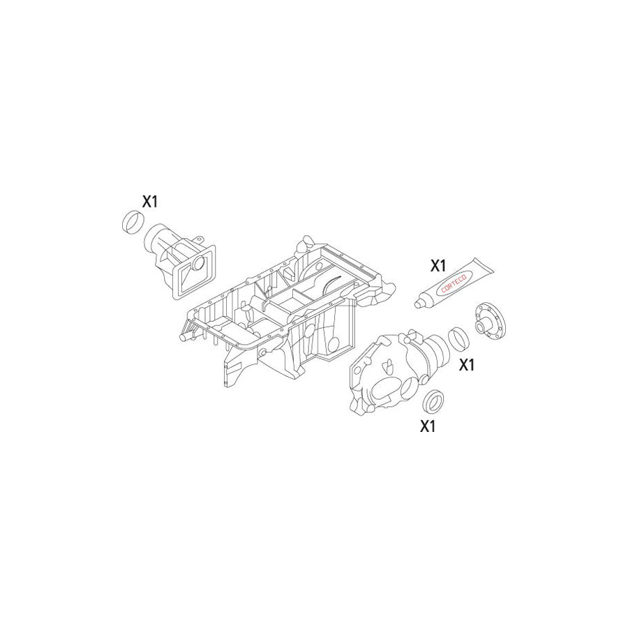 Corteco 19535862 Gasket Set, Differential