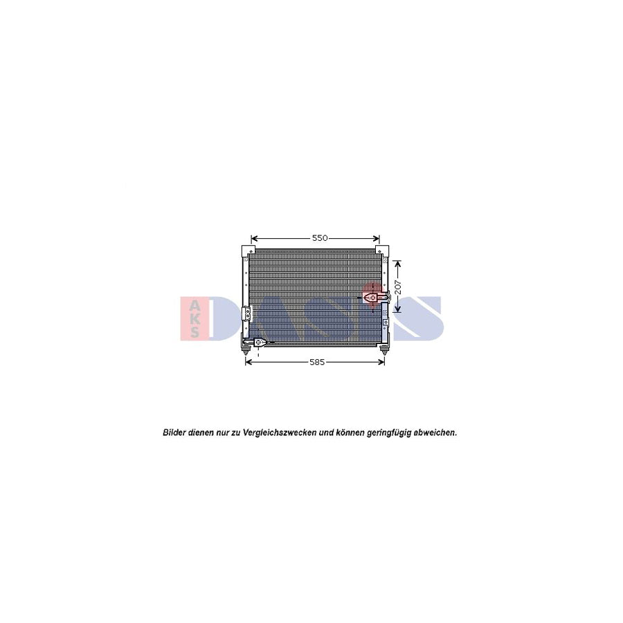 AKS Dasis 102017N Air Conditioning Condenser for Honda Legend