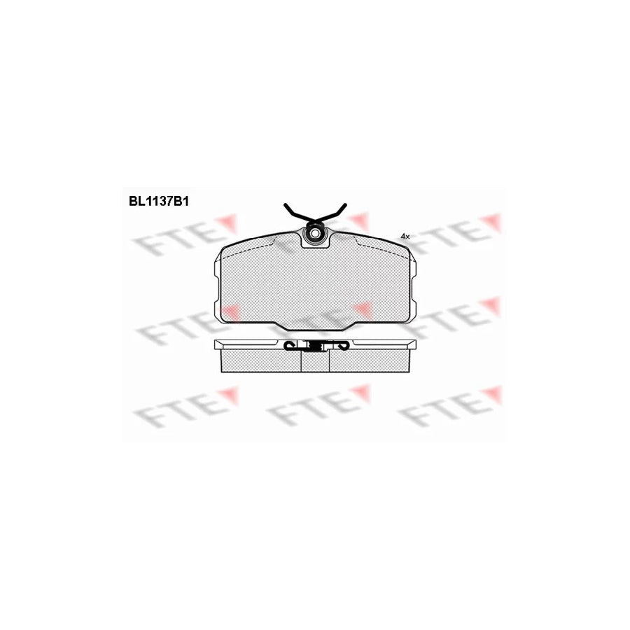 FTE Bl1137B1 Brake Pad Set