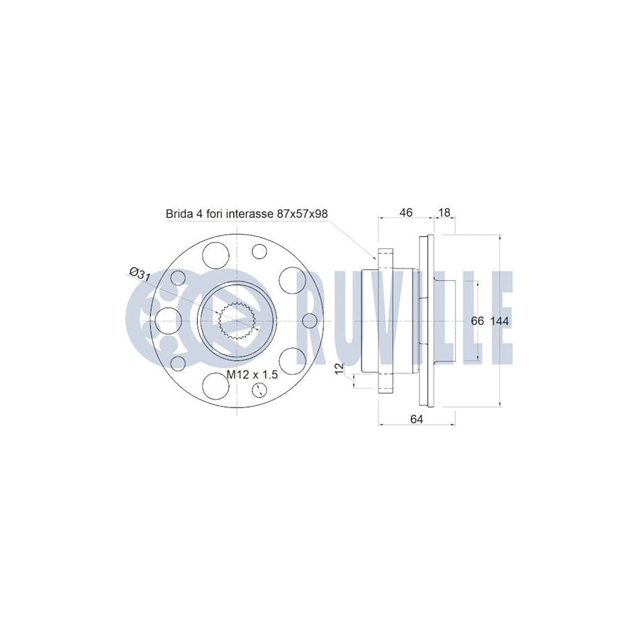 Ruville 985862 Axle Bush