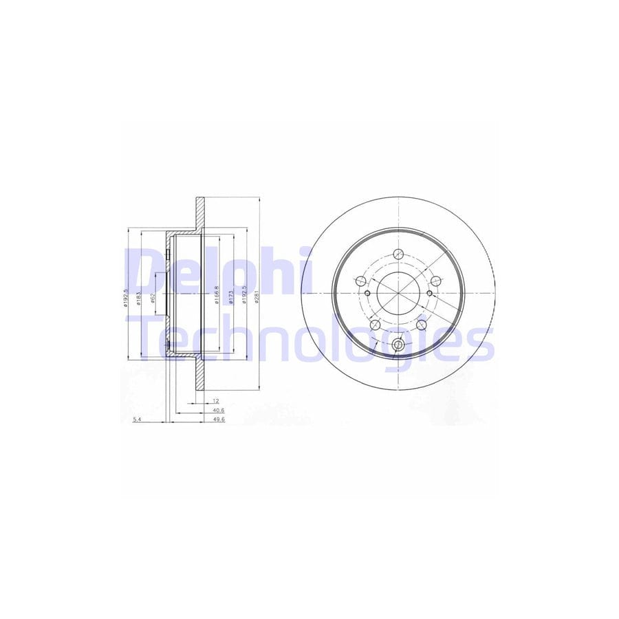Delphi Bg4115 Brake Disc