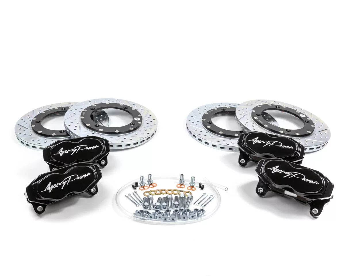 Agency Power AP-BRP-X3-460-BLK Big Brake Kit Front and Rear Black Can-Am Maverick X3 Turbo