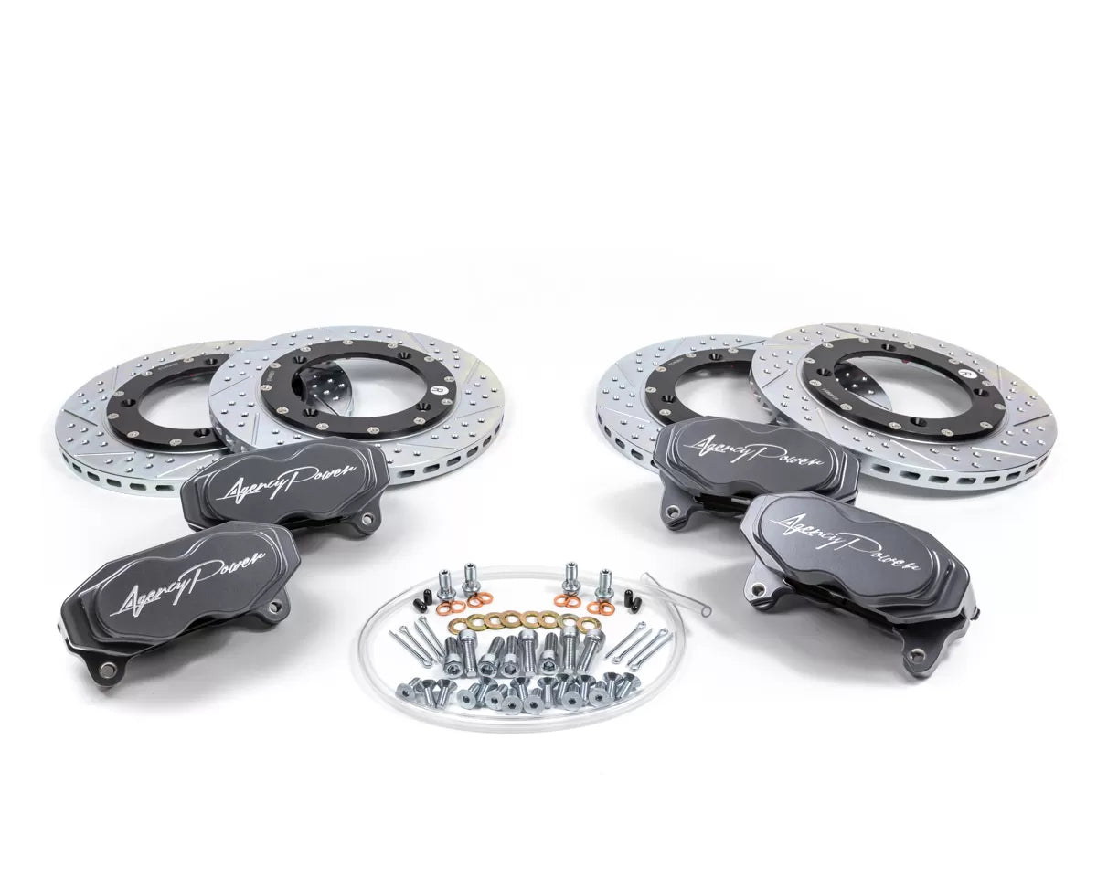 Agency Power AP-BRP-X3-460-GRY Big Brake Kit Front and Rear Graphite Gray Can-Am Maverick X3 Turbo