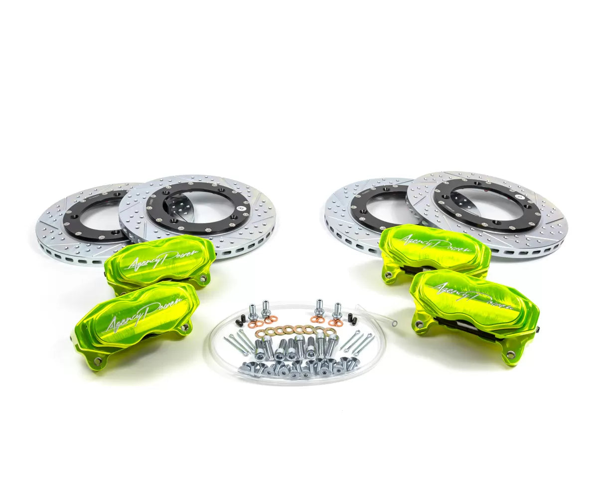Agency Power AP-BRP-X3-460-GRN Big Brake Kit Front and Rear Monster Green Can-Am Maverick X3 Turbo