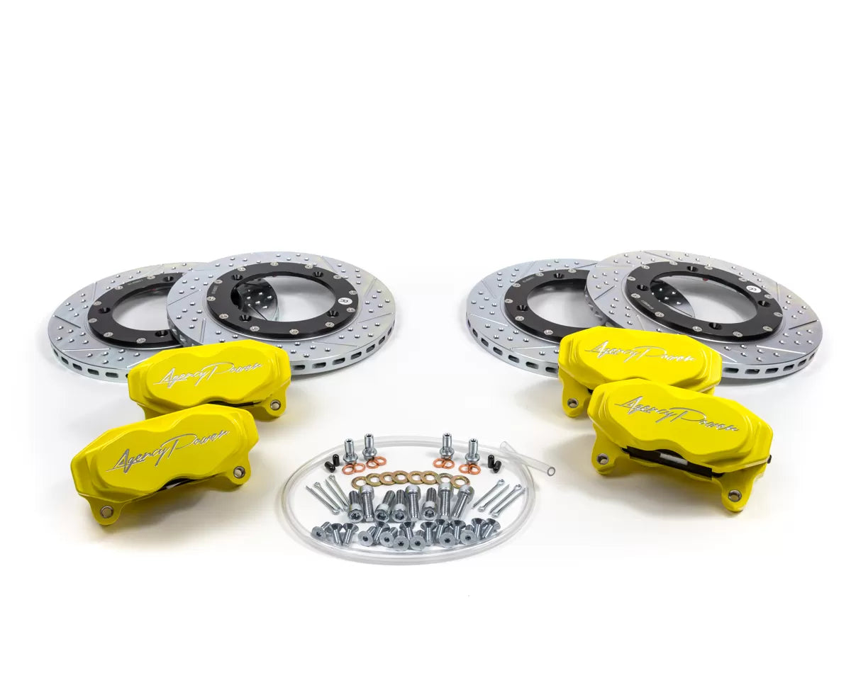Agency Power AP-BRP-X3-460-YLW Big Brake Kit Front and Rear Yellow Can-Am Maverick X3 Turbo