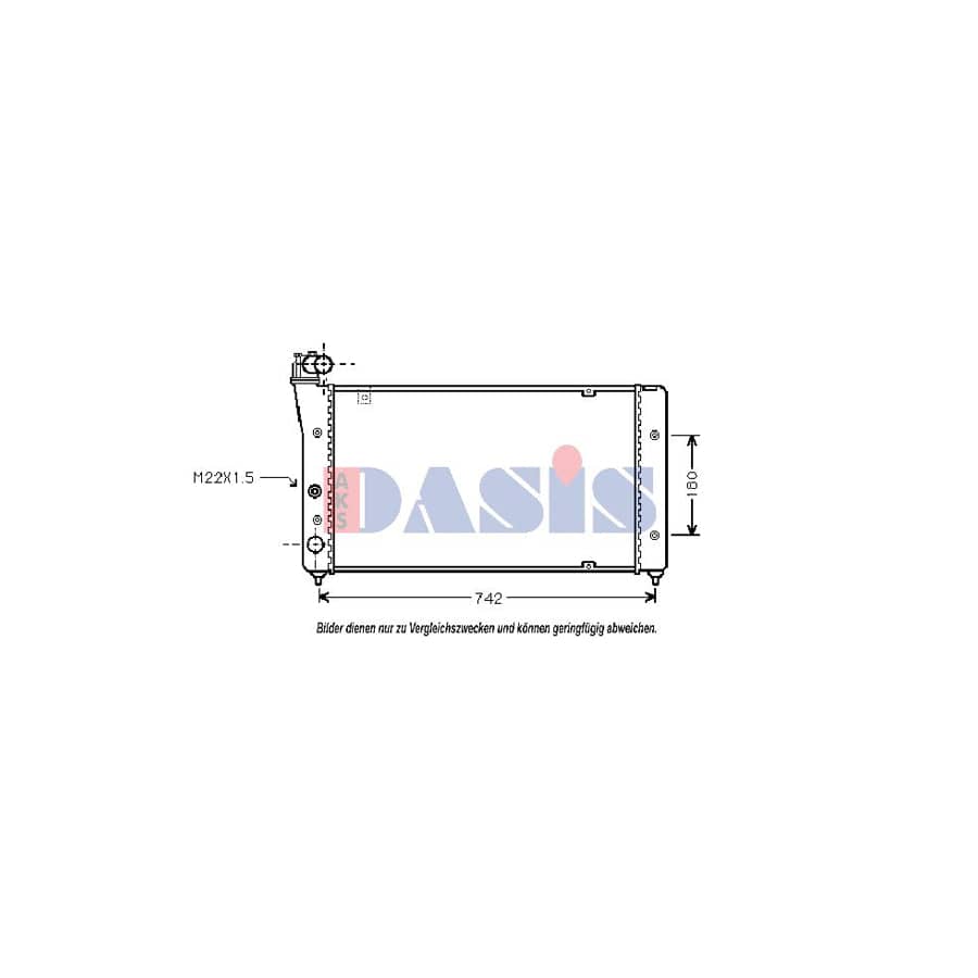 AKS Dasis 330130N Engine Radiator for Seat Toledo I Hatchback (1L)