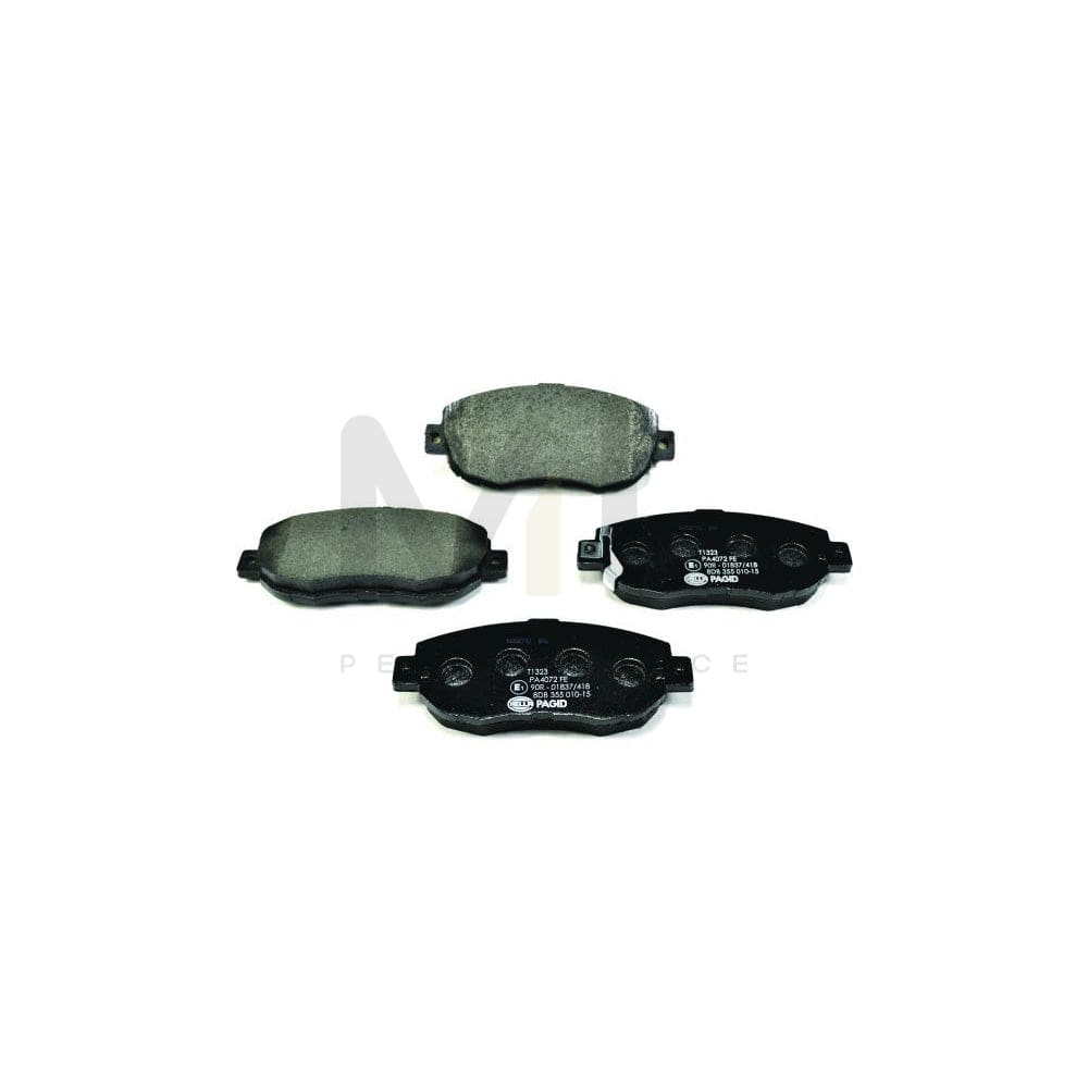 Hella 8DB 355 010-151 Brake Pad Set With Acoustic Wear Warning