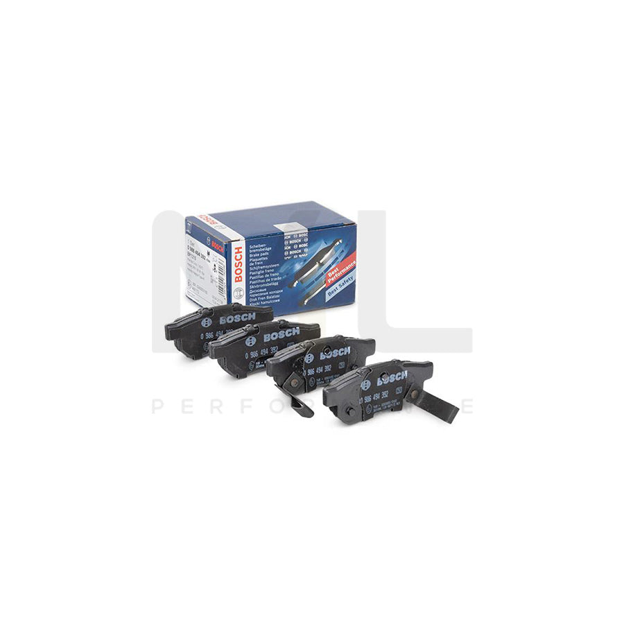 Bosch 0986494392 Brake Pad Set With Acoustic Wear Warning, With Anti-Squeak Plate, With Bolts/Screws, With Mounting Manual BP1315 | ML Performance Car Parts
