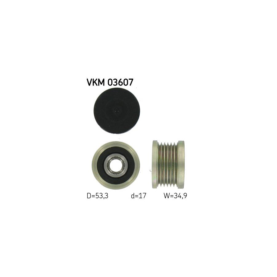 Skf Vkm 03607 Alternator Freewheel Clutch For Renault Clio Iii Hatchback (Br0/1, Cr0/1) | ML Performance US Car Parts