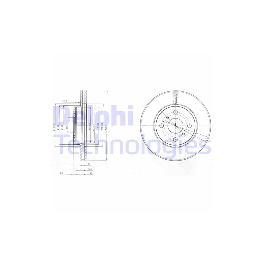 Delphi Bg4053 Brake Disc