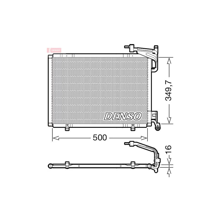 DENSO DCN10055 Air Conditioning Condenser for Ford Ecosport Mk2