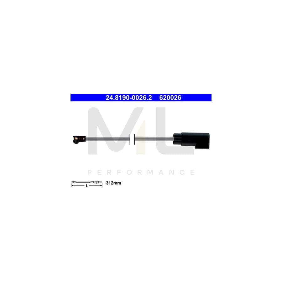 ATE 24.8190-0026.2 Brake pad wear sensor
