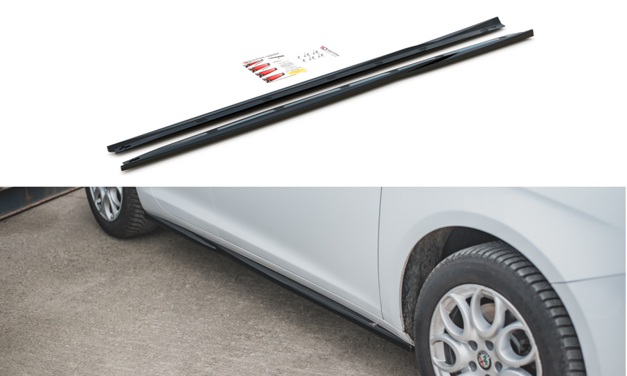 Maxton Design AL-GU-1F-SD1T Side Skirts Diffusers Alfa Romeo Giulietta (Facelift) | ML Performance US Car Parts