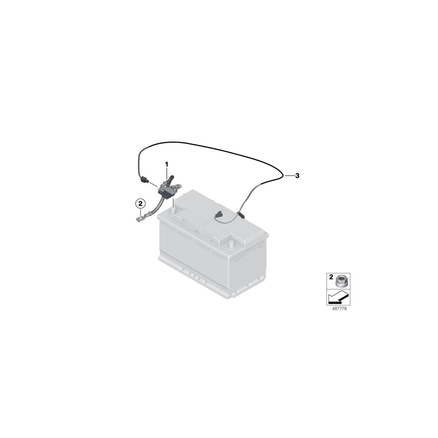 Genuine BMW 61129387544 F87 F21 F23 Rep.Cable Ibs (Inc. M240iX) | ML Performance US Car Parts