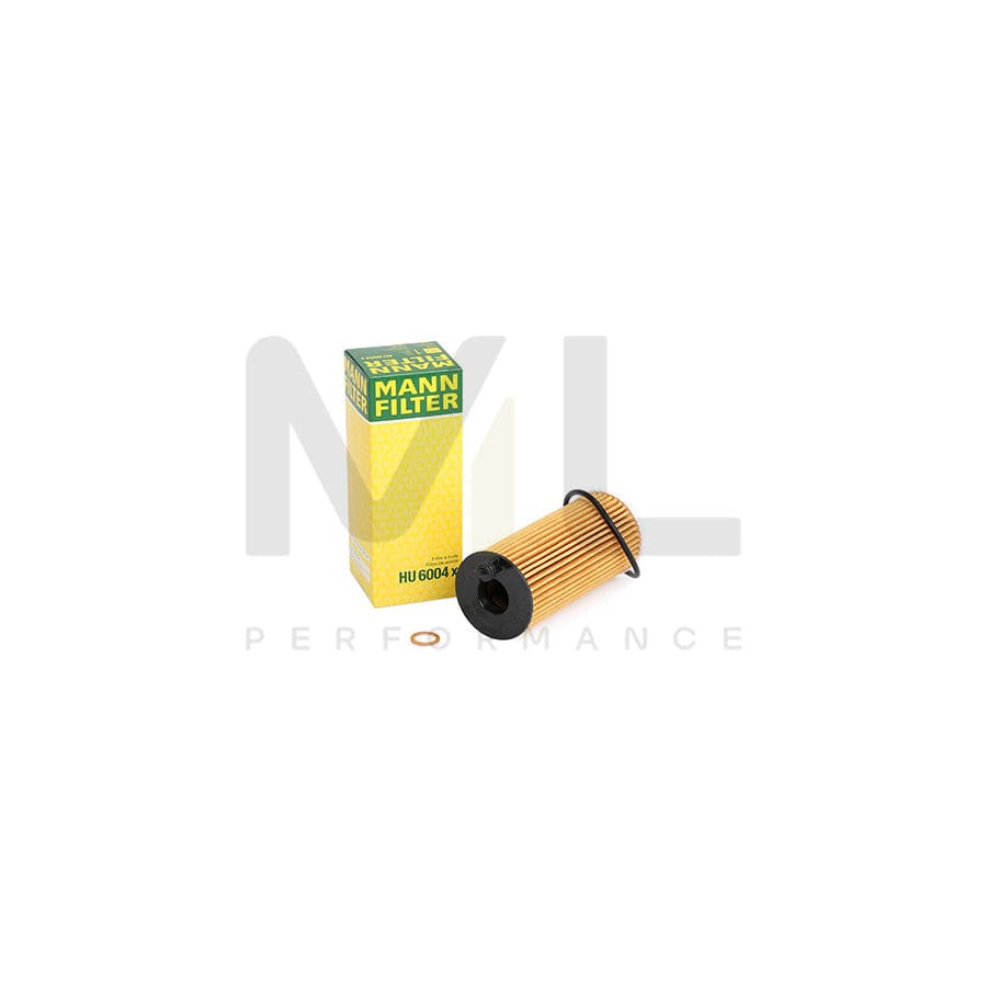 MANN-FILTER HU 6004 x Oil Filter with seal, Filter Insert