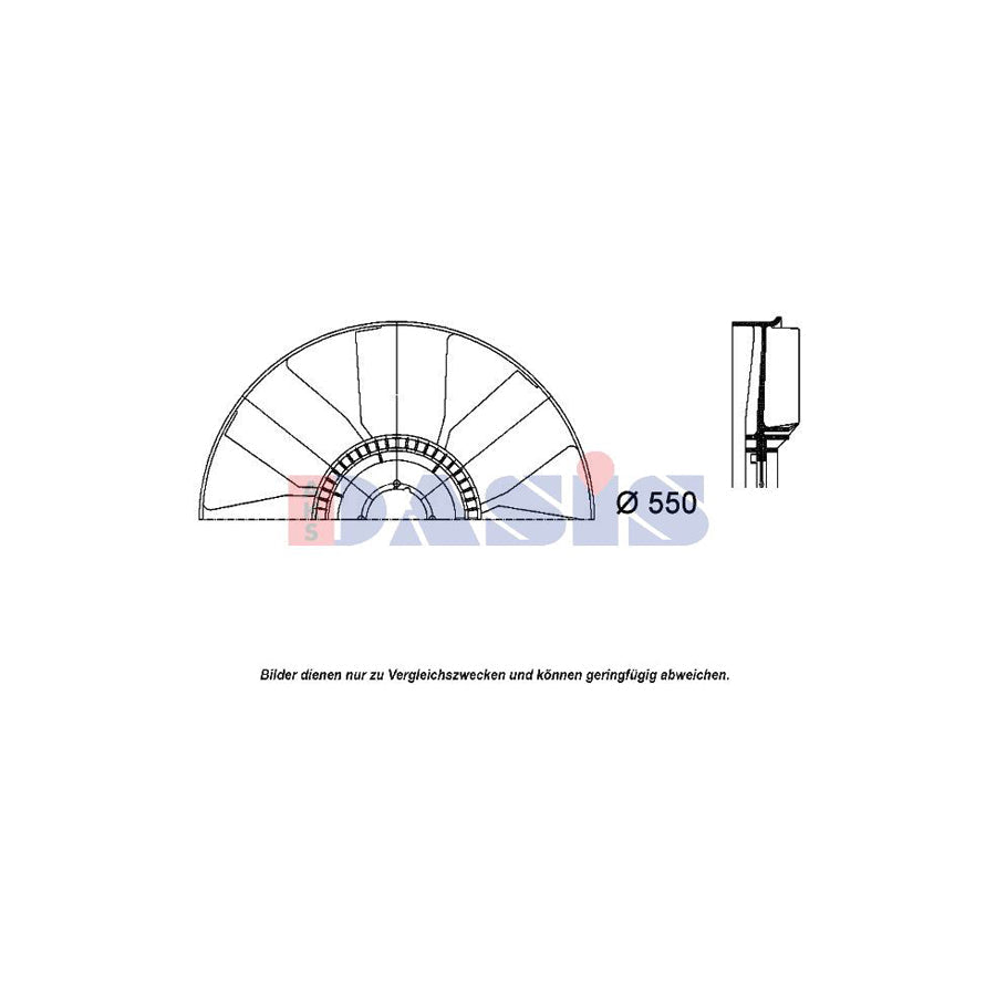 AKS Dasis 408002N Fan Wheel, Engine Cooling