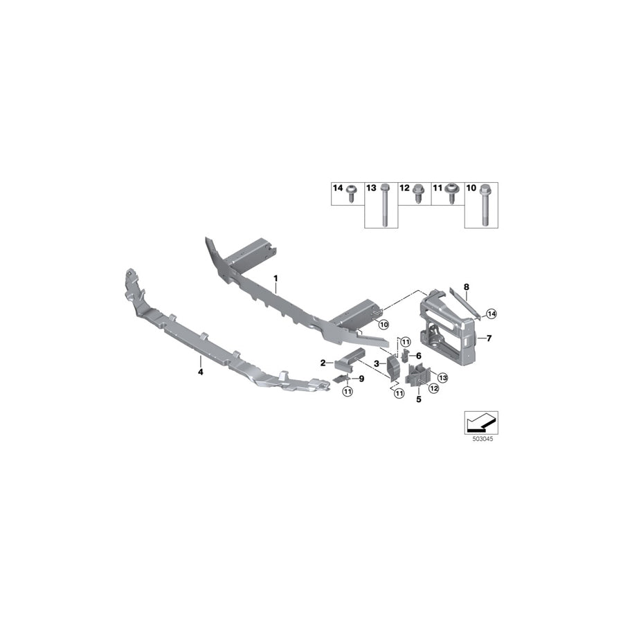 Genuine BMW 51118070310 Shock Absorber Front ECE (Inc. X3 M & X4 M) | ML Performance US Car Parts