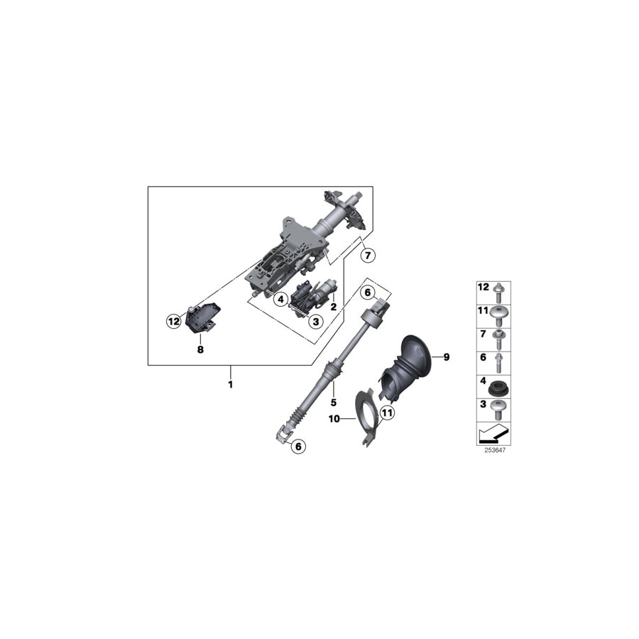Genuine BMW 32306760423 RR1 E63 Bearing, Plastic (Inc. 530xd, 535d & 545i) | ML Performance US Car Parts