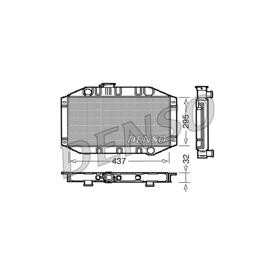 DENSO DRM10011 Engine Radiator for Ford Escort