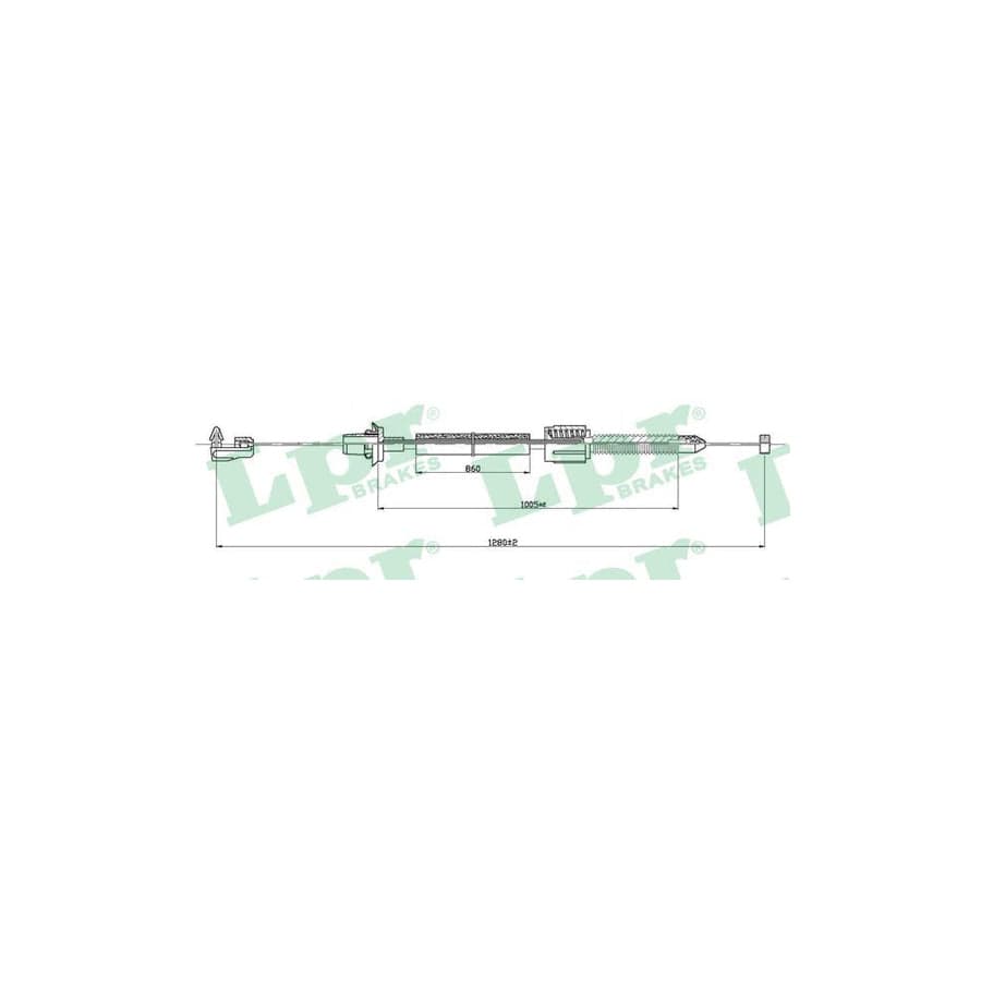 LPR C0093A Throttle Cable for RENAULT Clio I Hatchback