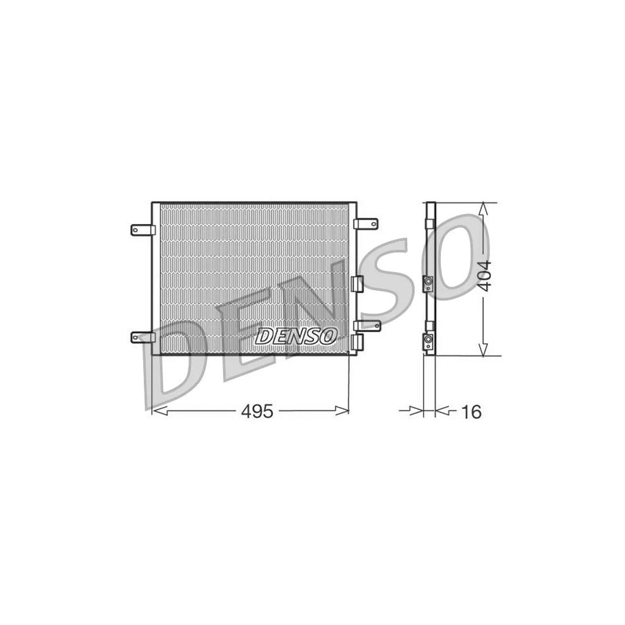DENSO DCN01023 Air Conditioning Condenser