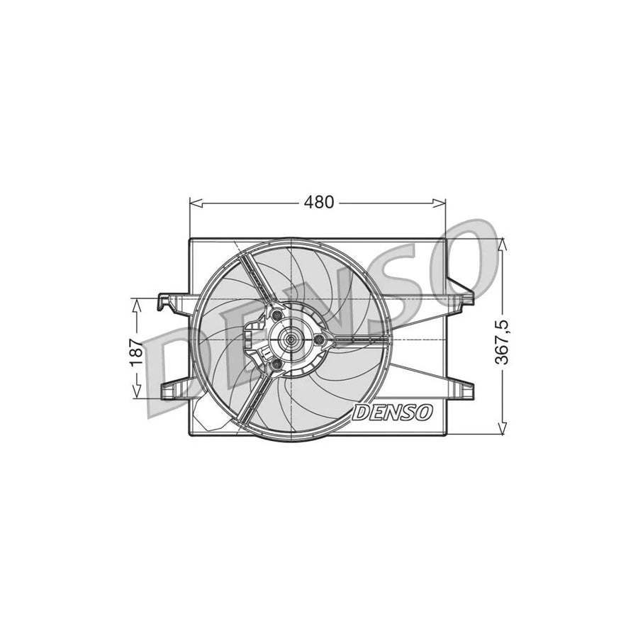 DENSO DER10002 Fan, Radiator