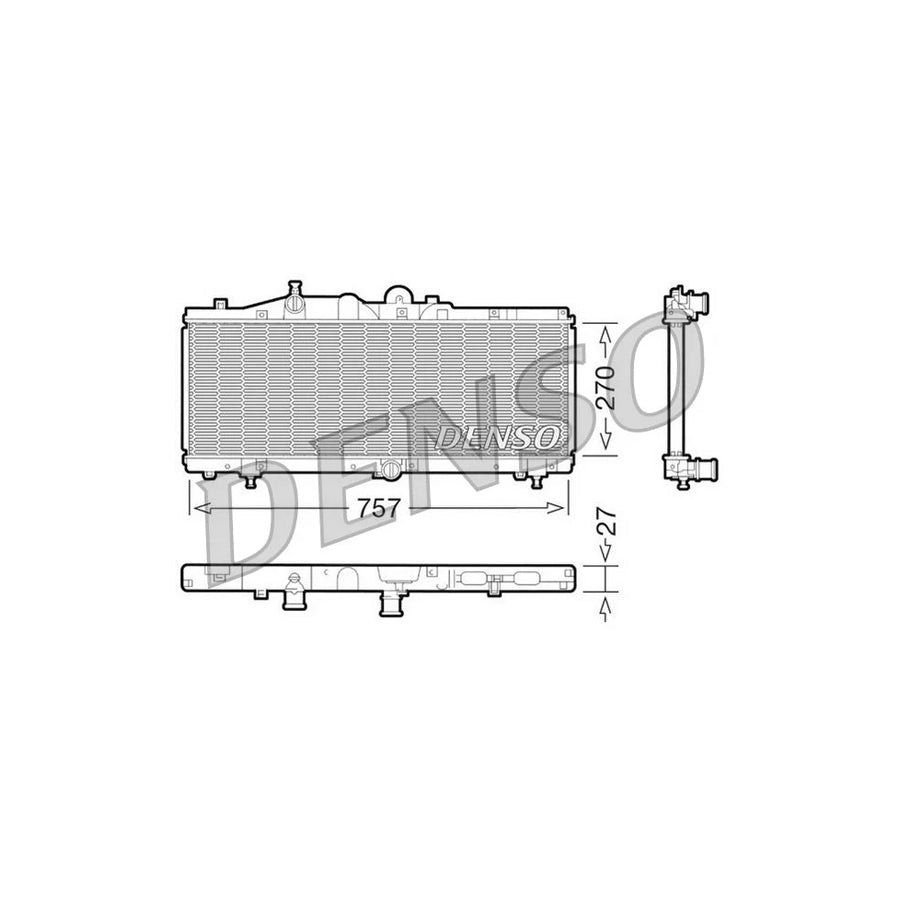 DENSO DRM09011 Engine Radiator for Fiat Barchetta (183)