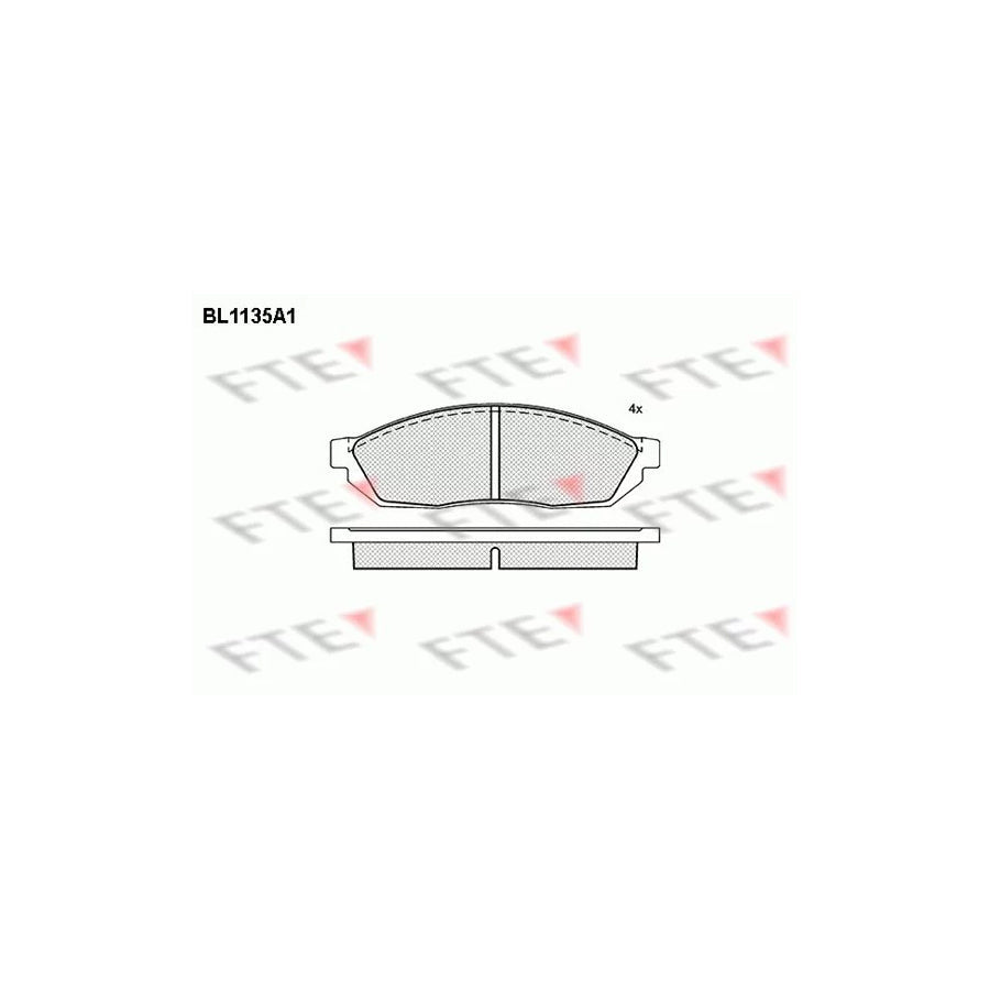 FTE Bl1135A1 Brake Pad Set