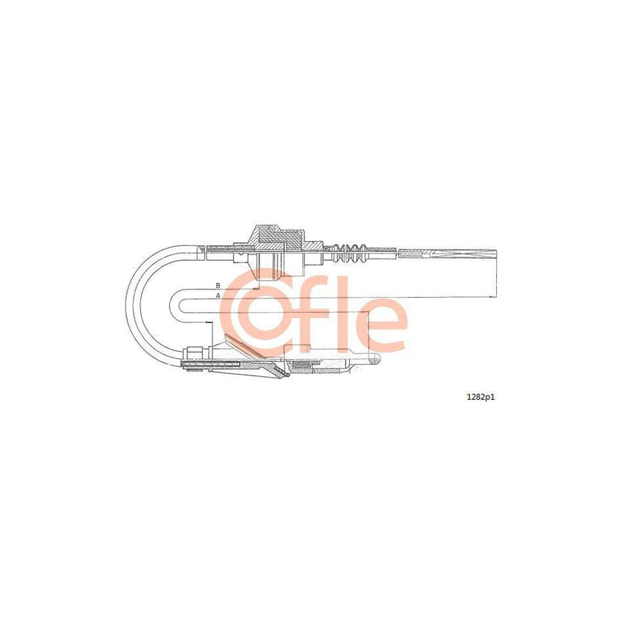 Cofle 1282P1 Clutch Cable for Fiat Punto