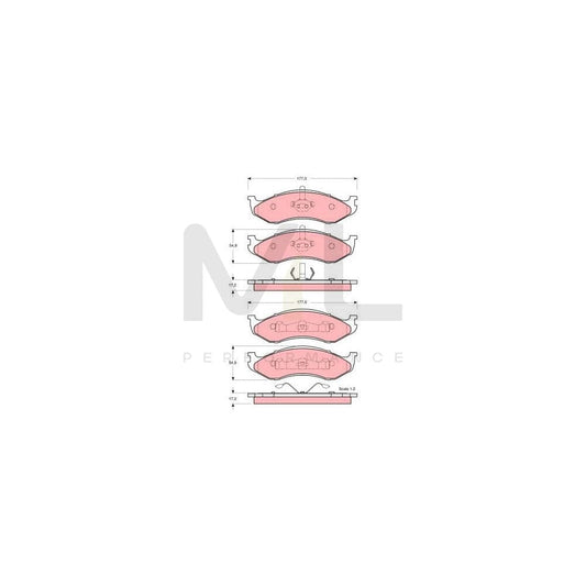 TRW Gdb4104 Brake Pad Set Not Prepared For Wear Indicator | ML Performance Car Parts