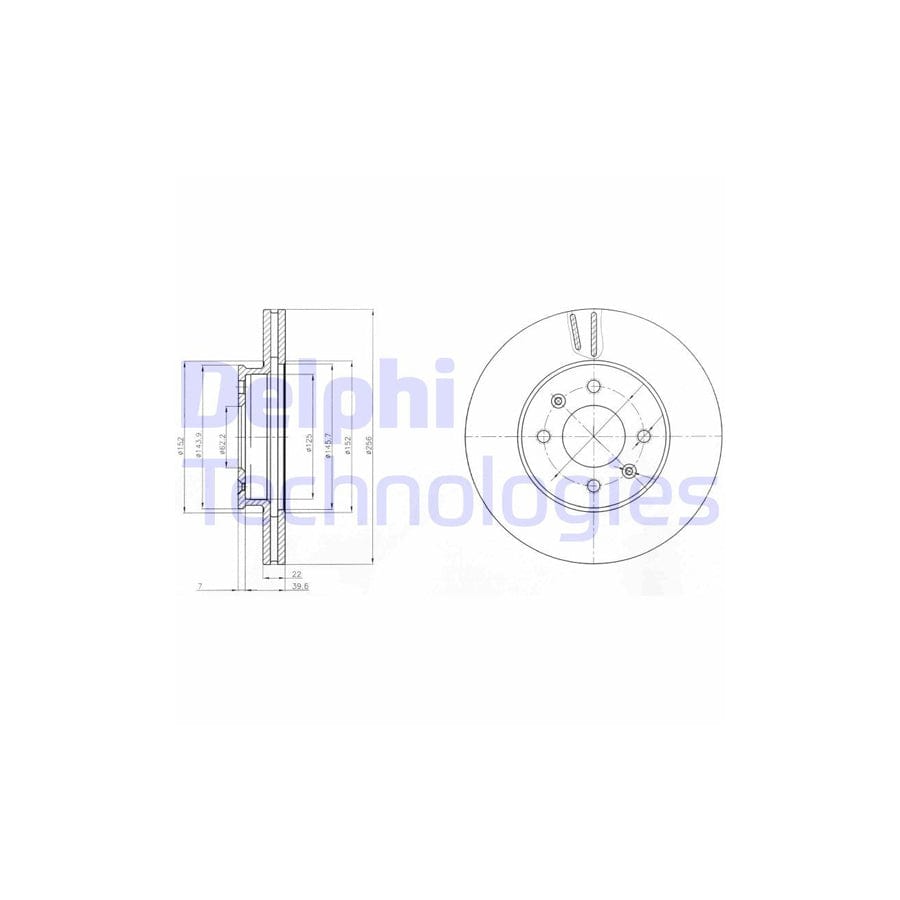 Delphi Bg4096 Brake Disc
