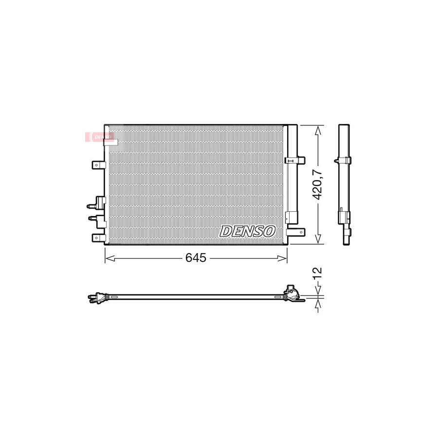 DENSO DCN01024 Air Conditioning Condenser