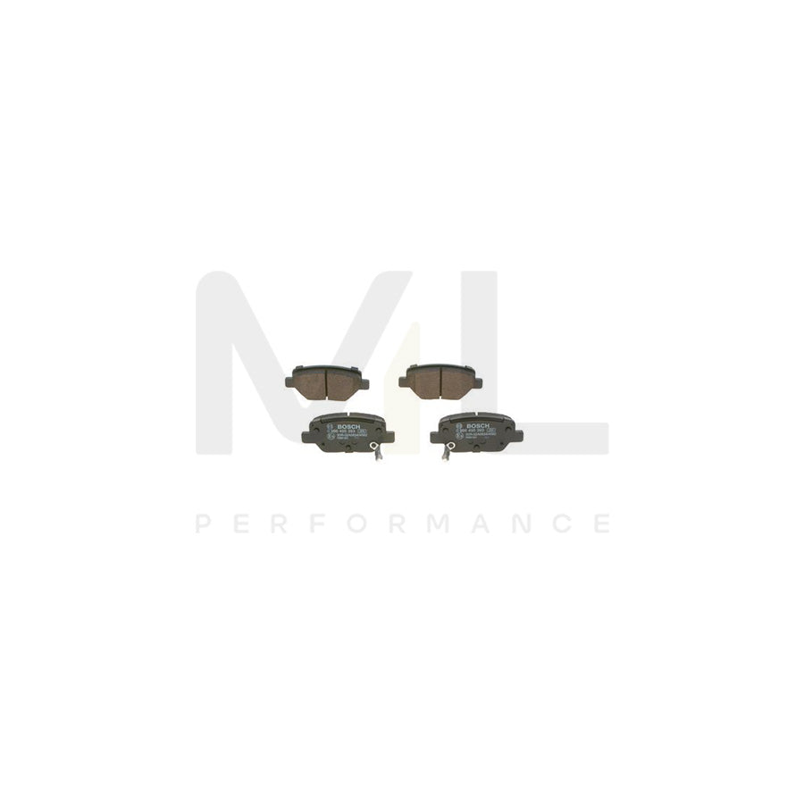 Bosch 0986495393 Brake Pad Set For Fiat Tipo With Acoustic Wear Warning, With Anti-Squeak Plate BP1766 | ML Performance Car Parts