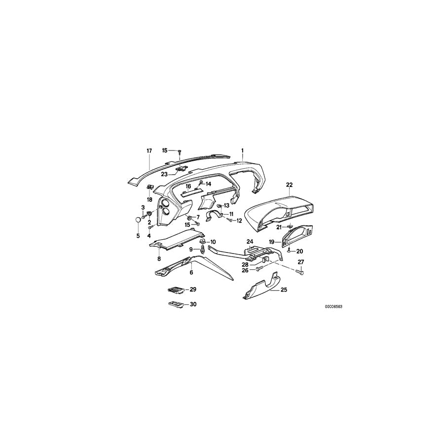 Genuine BMW 51452256259 E31 Trim Panel Lower Left SILBERGRAU (Inc. 840i, 850Ci & 840Ci) | ML Performance US Car Parts
