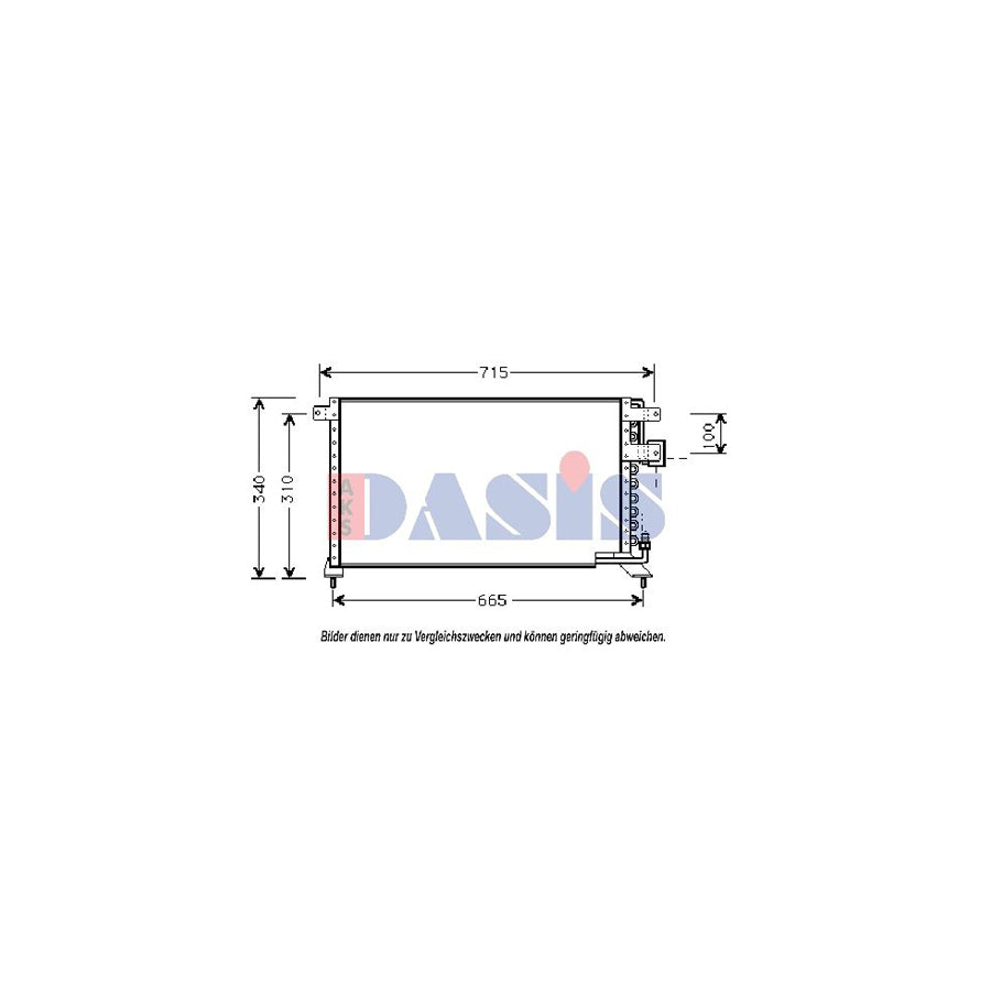 AKS Dasis 102020N Air Conditioning Condenser for Honda Accord