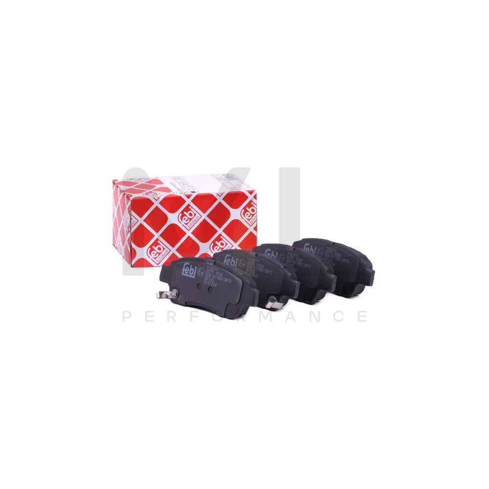 Febi Bilstein 116271 Brake Pad Set Front Axle, With Acoustic Wear Warning