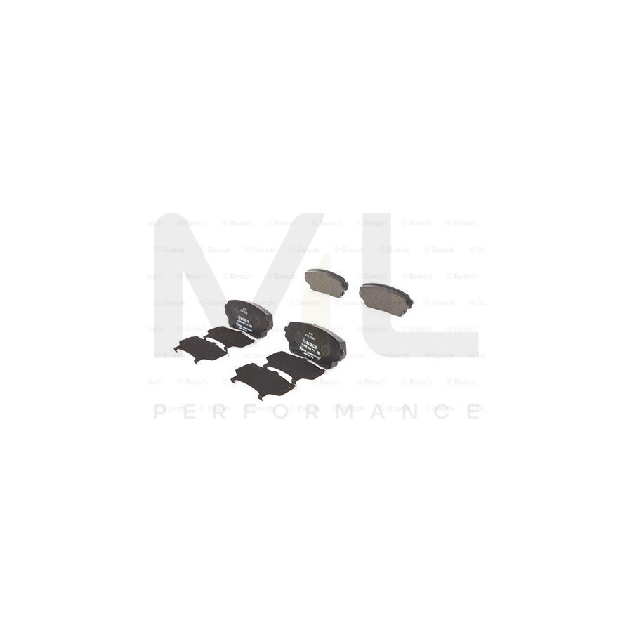 Bosch 0986494711 Brake Pad Set For Suzuki Grand Vitara I Off-Road (Ft, Ht) Front Axle, Rear Axle, With Acoustic Wear Warning, With Anti-Squeak Plate BP1706 | ML Performance Car Parts