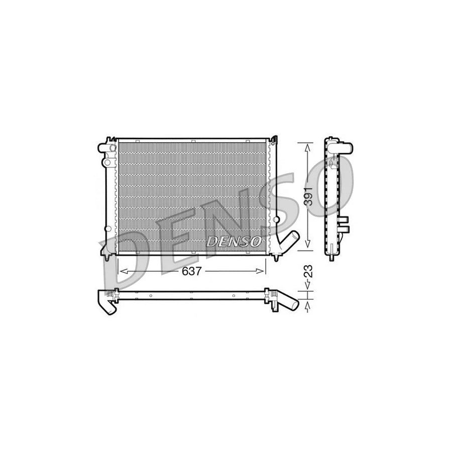 DENSO DRM21050 Engine Radiator